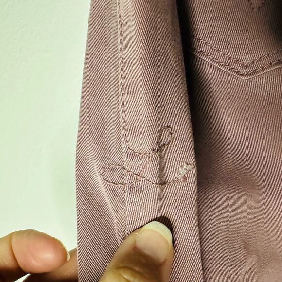 Anthropology Level 99 Women’s Mauve Lily Skinny Straight Jeans Size 25 - Picture 5 of 10